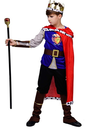 Disfraz De Rey Príncipe Medieval Para Niño Dsplay (4-6 Años)