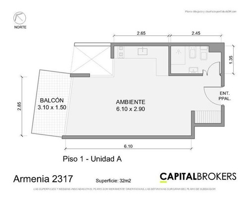 Departamento En Venta Palermo 1 Ambiente
