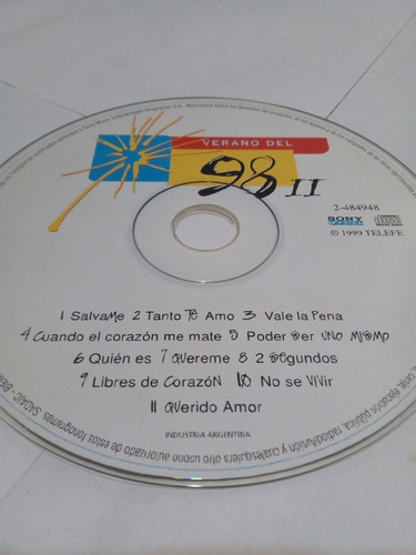 Cd's Tv Argentina Hombre De Mar + Oper. Triunfo + Verano 98