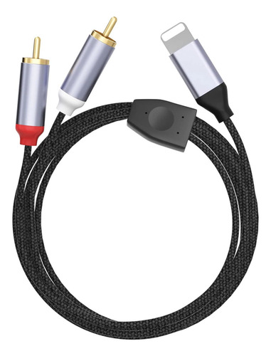 Cable Adaptador 2 Rca Compatible Con Iphone 7 Hasta 14