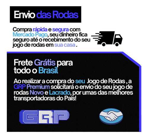 Jogo 4 Rodas 17 Corolla Grs 2024 Preta Borda Diamantada