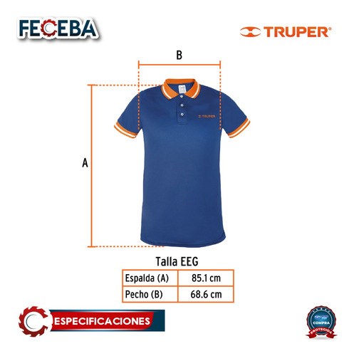 Playera Polo Performance Azul, Para Caballero,tallaxxg 69969