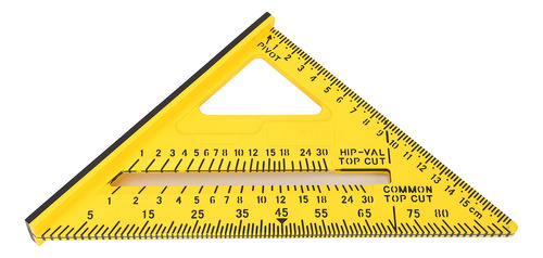 Carpenter Cuadrado Triangular De 7 Pulgadas, Sistema Métrico