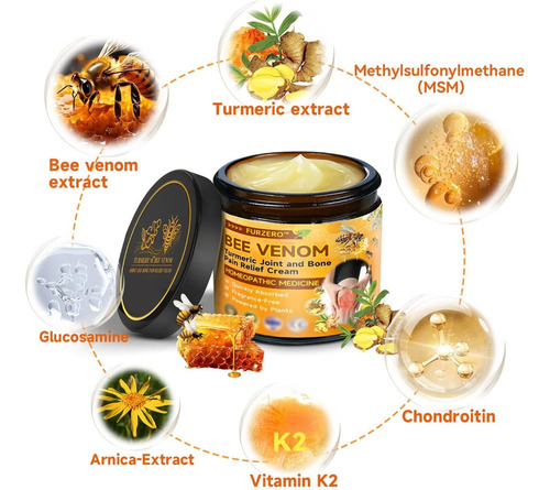 Crema Para Aliviar El Dolor De Articulaciones Y Huesos Con C