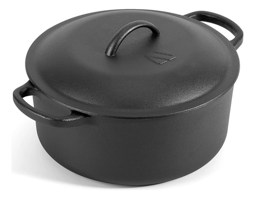 6 Qt Basics Pot De Horno Holandés De Hierro Fundido Con Tapa