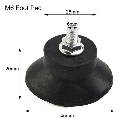 Almohadilla Para Pies Con Tornillos, Compresor De Aire Negro