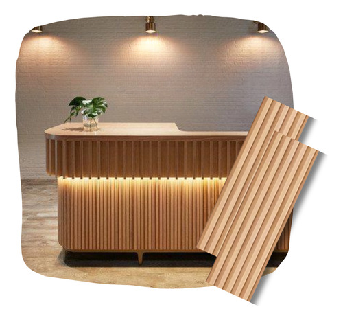 Panel Lambrín Madera 3d Para Pared Wpc 12 Pzs Inmatmex