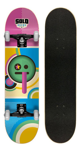 Skate Montado Profissional Solo Decks Pop Art 1