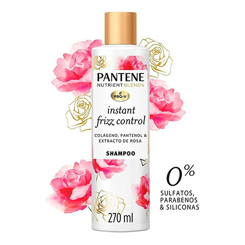 Shampoo Pantene Blends Instant Frizz Control 270 Ml Rosa Ub