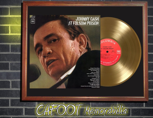 Johny Cash At Folsom Prison Tapa Lp Disco Oro