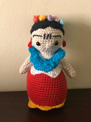 Amigurumi Frida Khalo Tejido Al Crochet