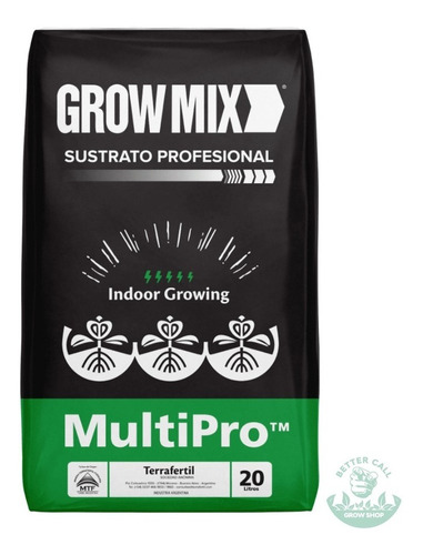 Imagen 1 de 2 de Sustrato Grow Mix Multipro 20l Turba Perlita Compost Grow