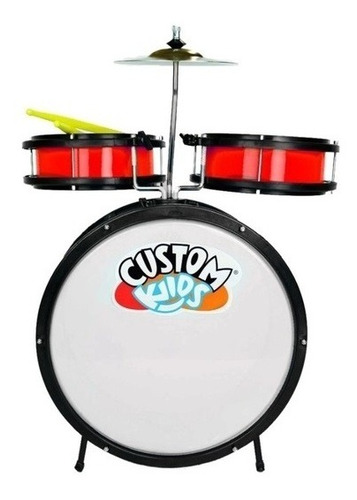 Bateria Infantil Custom Kids Ckdm3-rd