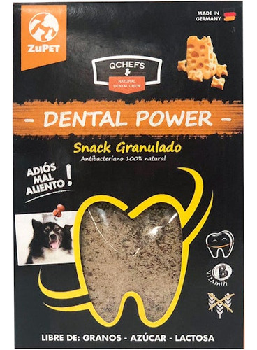 Qchefs Dental Power Dog - Snack Granulado 90g