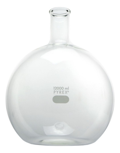 12l Matraz Bola Vidrio Pyrex Quimica Reacciones Soluciones