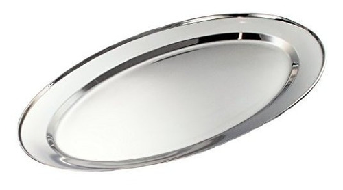 Buckingham Stainless Steel, Oval Tray Plate, Meat Platter, S