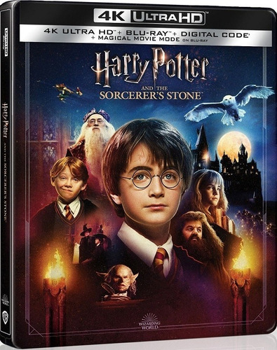 Harry Potter Y La Piedra Filosofal 4k Uhd Steelbook Sellada