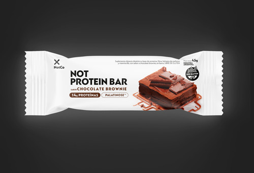 Not Protein Bar Chocolate Brownie Caja 12u - Notco Barra