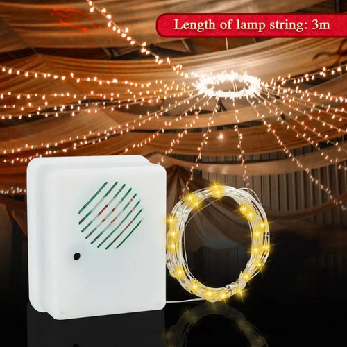 - Sensor De Som De Natal Diy Com Luzes Decorativas