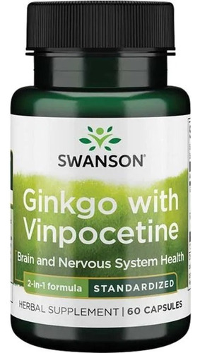 Ginkgo Con Vinpocetina Estandarizado 60 Capsulas