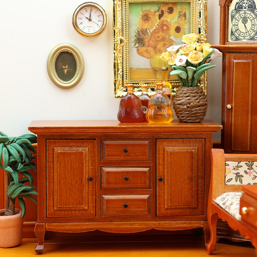 Mueble De Tv Para Casa De Muñecas, Mueble De Almacenamiento