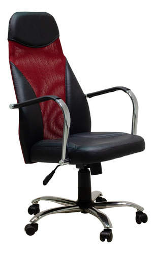 Sillon De Oficina L 3600 Grande Basculante Regulable Cromado