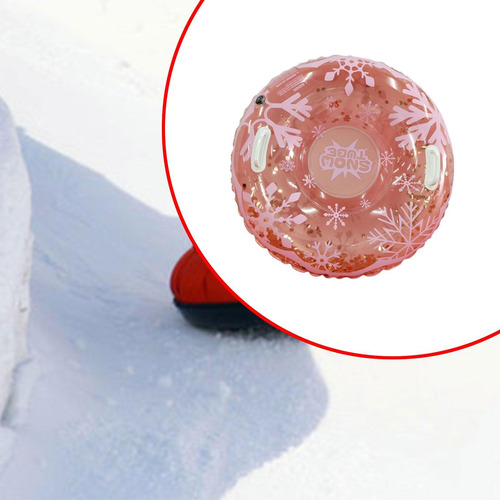 Tubo De Nieve Inflable Trineo De Nieve Inflable Rosa