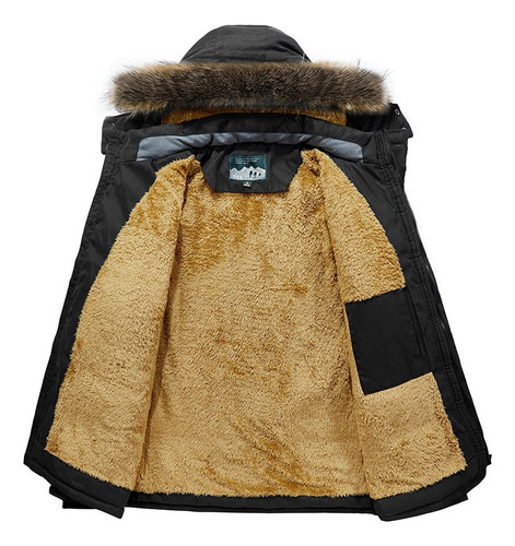 Chamarra Cazadora Hombre Para Invierno Con Peluche