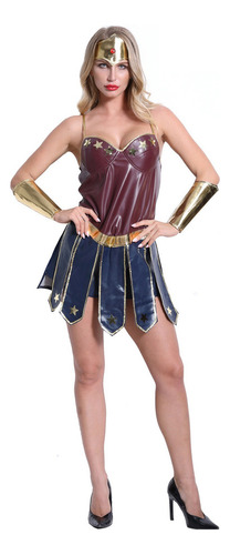 Traje De Superhéroe Wonder Woman For Cosplay De Marvel