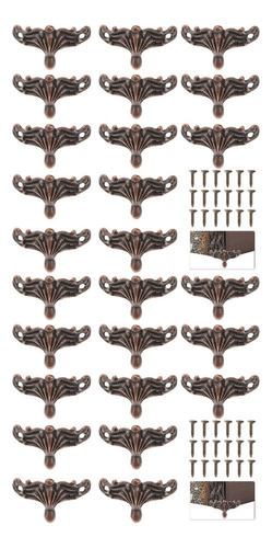 20 Cajas De Madera Con Pie De Época Decoradas