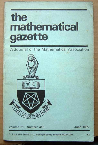 The Mathematical Gazette, Volume 61