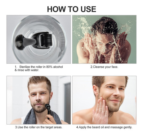 Juego De Accesorios For Cuidado De Barba Y Bigote C/cera