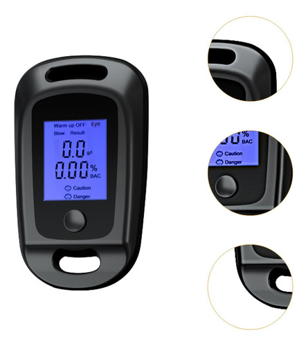 De Alcohol Personal Digital, Comprobador De Alcohol, Negro