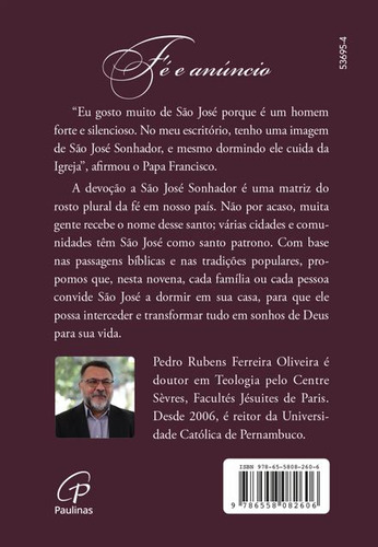 Novena Dos Sete Sonhos De São José, De Pedro Rubens Ferreira Oliveira., Vol. 1. Editorial Editora Paulinas, Capa Mole, Edição 1 Em Português, 2024