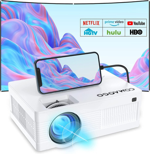 Proyector De Videos Con 9500 Lumens Incluye Pantalla 100puLG