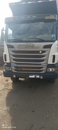 Scania G 420 6x4 Ano 2011 Plataforma Com Carroceria De Cana.