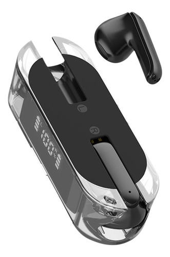 Audífonos Bluetooth Tm50 Con Estuche Digital Transparente