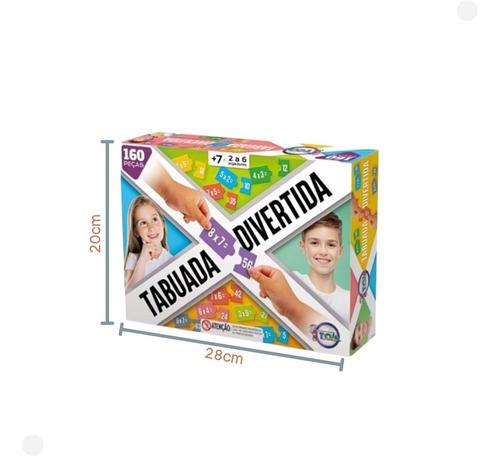 Jogo Educativo Tabuada Divertida 12039 - Toia Brinquedos
