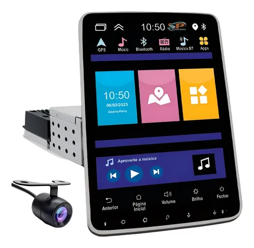 Multimidia Android 10.1 Gps Rotativa Jac T50 2020 2021 2022