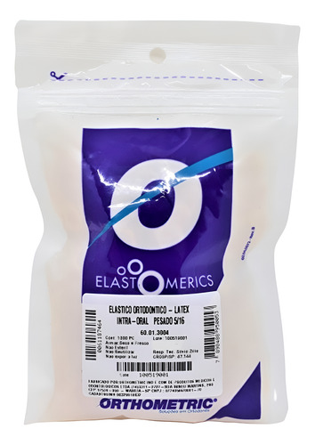 Elástico Intraoral Látex 5/16 1000 Und 3 Tamanho Orthometric