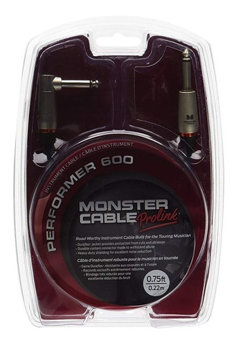 Monster Cable Performer 600 Instrumento - 8  Straight-ángu