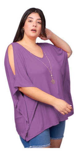 Blusa De Modal Tipo Poncho Mujer Talles Grandes 