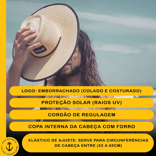 Chapéu Estampado Moda Praia Palha Nacional O Melhor Promoção