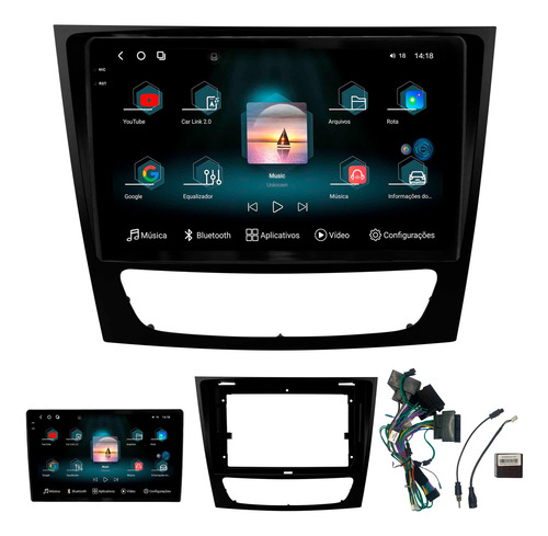 Multimidia Aikon Fóton G3 E350 E500 2001 A 2008 12+256gb 9p