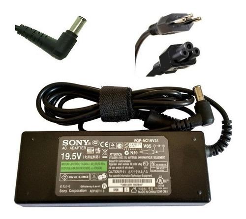 Fonte Sony Vaio Vgp Vgn Vpc Pcg + Cabo Carregador Original