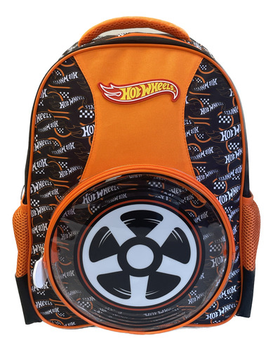 Mochila Hot Wheels Bolsillo Rueda Hw80931