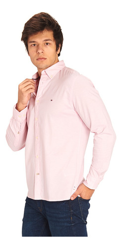 Camisa Tommy Hilfiger Th Flex Regular Fit Para Hombre