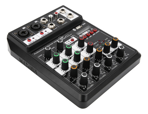 Consola Mezclador Usb Mini Interfaz De Tarjeta De Sonido De