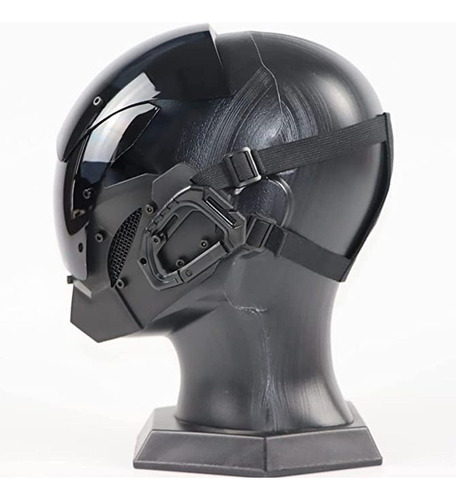 Una Máscara Cyberpunk Hecha A Mano Personalizada For Cospla