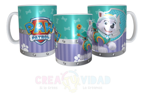 Taza Dibujos Paw Patrol C/caja Diseños#01 Patrulla Canina